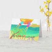 婚約のおめでとう カード (黄色い花)