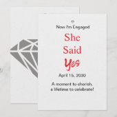 婚約のお知らせ ウェディング セーブザデート (正面/裏面)