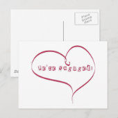 婚約のお知らせ 案内ポストカード (正面/裏面)