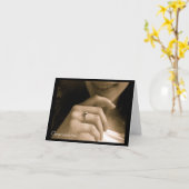 婚約のお祝い カード (黄色い花)