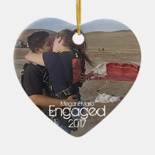 婚約のオーナメント セラミックオーナメント (正面)