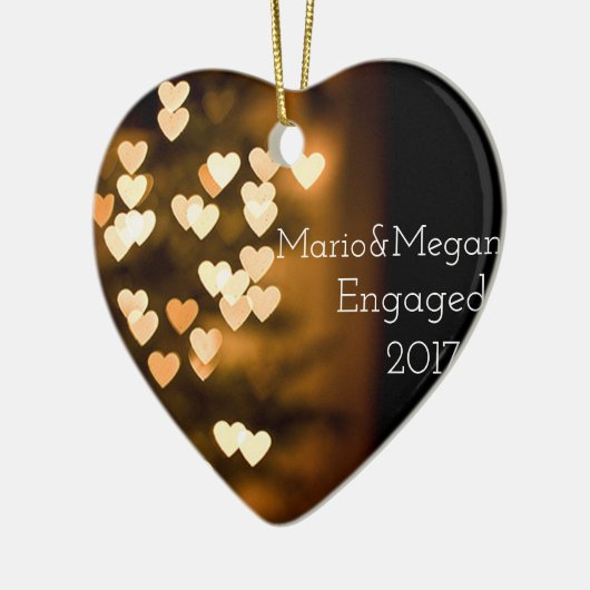 婚約のオーナメント セラミックオーナメント (左)
