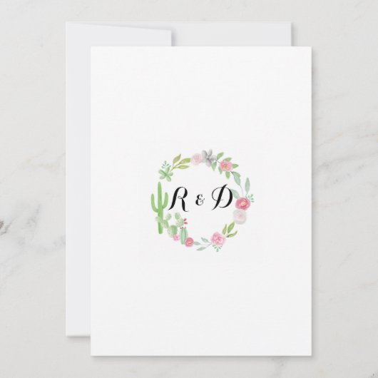 婚約のサボテンのフェスタのサボテンのカップルの招待 招待状