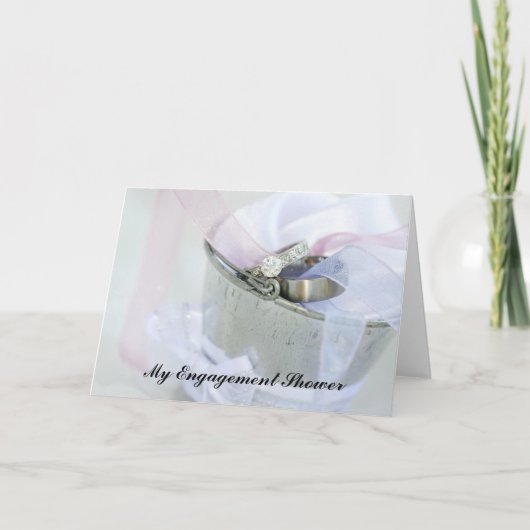 婚約のシャワーの招待状 招待状 (正面)