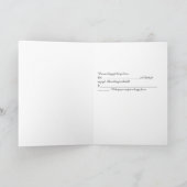 婚約の告知、写真の追加 案内状 (内部)