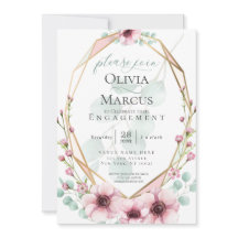 婚約の新鮮な春の花と葉