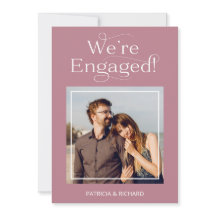 婚約の発表と写真の日付の保存