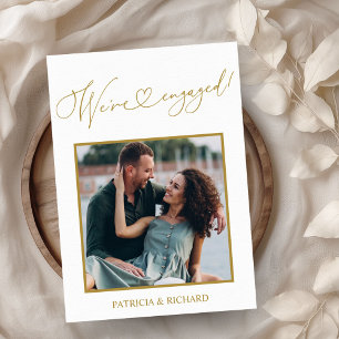 婚約の発表と写真の日付の保存 案内状