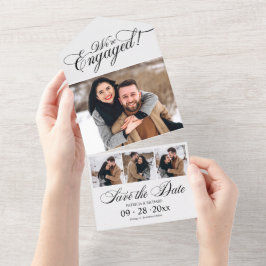 婚約の発表と日付の保存 オールインワン招待状