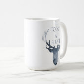 婚約の発表のマグ、シカのマグ、 コーヒーマグカップ (正面右)