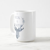 婚約の発表のマグ、シカのマグ、 コーヒーマグカップ (正面左)