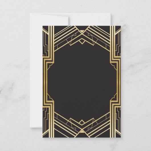 婚約の結婚式の20年代のパーティーカードありがとう サンキューカード (裏面)