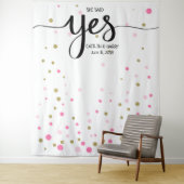 婚約の背景の写真ブース タペストリー (インサイチュ)