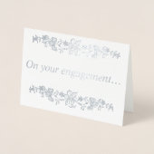 婚約の記念に… シルバー 箔カード (正面)