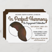 婚約ウェディングパーティーNYC白黒クッキー 招待状 (正面/裏面)