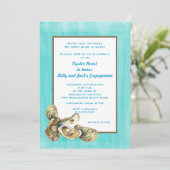 婚約オイスターローストパーティの招待状 招待状 (スタンド正面)