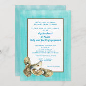 婚約オイスターローストパーティの招待状 招待状 (正面/裏面)