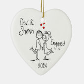 婚約オーナメント セラミックオーナメント (右)