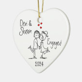 婚約オーナメント セラミックオーナメント (左)