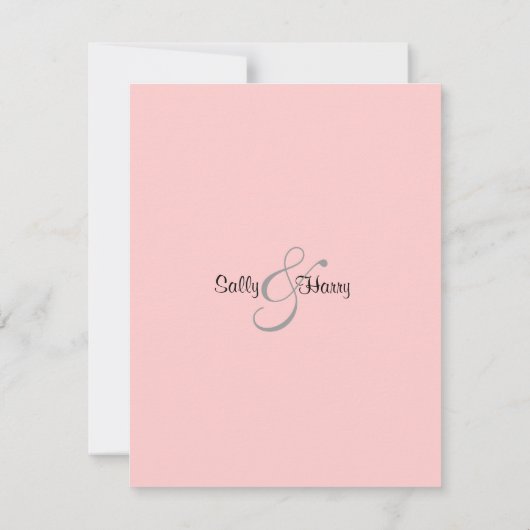 婚約カクテルパーティの招待状 招待状 (裏面)