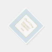 婚約カスタムお祝いナプキン スタンダードカクテルナプキン (角)