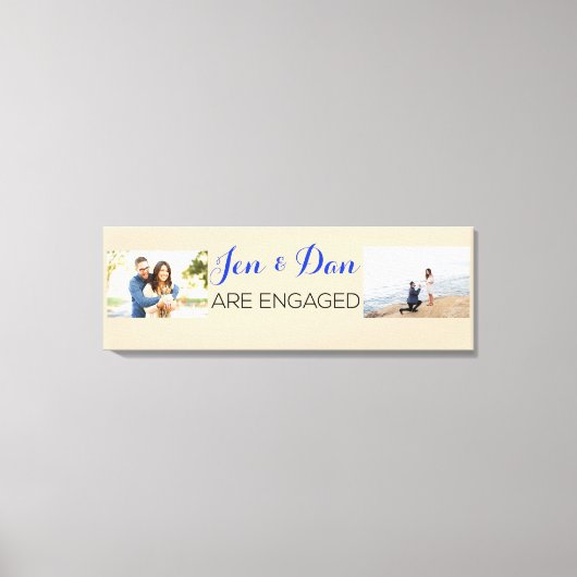 婚約カスタムギフト キャンバスプリント (正面)