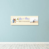 婚約カスタムギフト キャンバスプリント (インサイチュ (ウッドフロア))