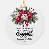 婚約カスタム記念婚約 セラミックオーナメント (裏面)