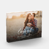 婚約カップル結婚写真のエレガントシンプル フォトブロック (左)