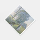 婚約カップル（結婚と婚姻）（婚約） スタンダードランチョンナプキン (角)