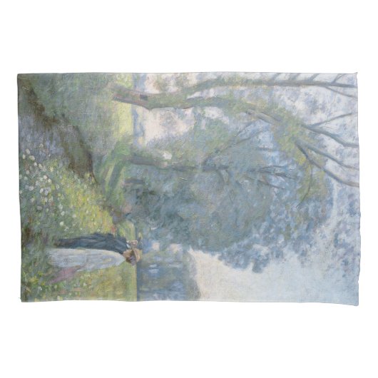 婚約カップル（結婚と婚姻） （婚約） 枕カバー (正面左)