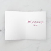 婚約カード – おめでとうバブルハート カード (内部)