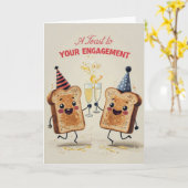 婚約カード カード (黄色い花)