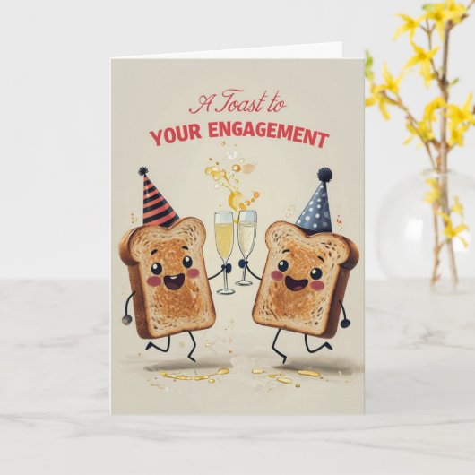 婚約カード カード (黄色い花)