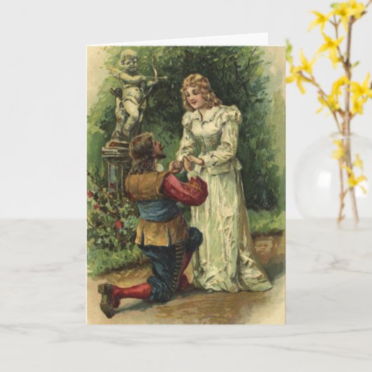 婚約カード カード (黄色い花)