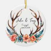 婚約ギフト婚約オーナメント- セラミックオーナメント (正面)