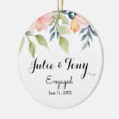 婚約ギフト婚約オーナメント- セラミックオーナメント (左)