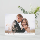 婚約クリスマスカード, 結婚式の日程を保存 クリスマス セーブザデート (スタンド正面)