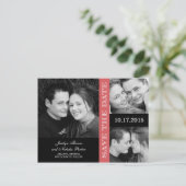 婚約コラージュセーブ・ザ・デート案内 案内ポストカード (スタンド正面)