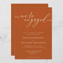 婚約シンプルテラコッタ