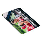 婚約スモダンクリプト日付の写真の保存 マグネット (右側)