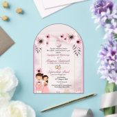 婚約セレモニー招待状 – ムトゥシ&スプロード アクリル招待状 (インサイチュ (ウェディング))