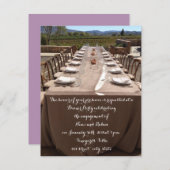 婚約ディナーパーティの招待状 招待状 (正面/裏面)