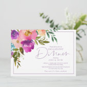 婚約ディナーフローラ招待状 招待状 (スタンド正面)