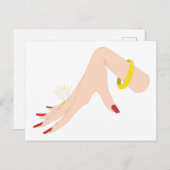 婚約ハンドリングや輪 ポストカード (正面/裏面)