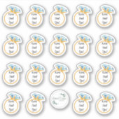 婚約パーソナライズされたシール シール (正面)