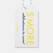 婚約パーティに対する来Sのお祝い ギフトタグ (正面)