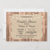 婚約パーティのカップルのシャワーの黒板の招待 招待状 (正面)