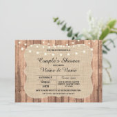 婚約パーティのカップルのシャワーの黒板の招待 招待状 (スタンド正面)