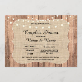 婚約パーティのカップルのシャワーの黒板の招待 招待状